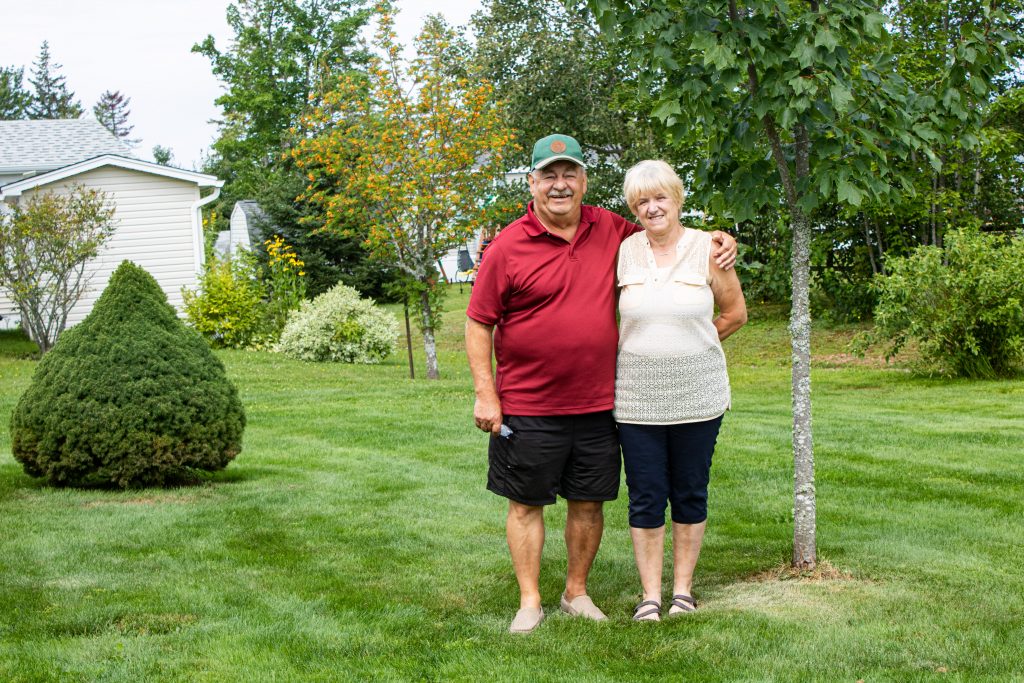 Photos of Louis and Joanne Babineau at their home in Dieppe.