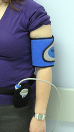 Photo of an ambulatory blood pressure monitoring system